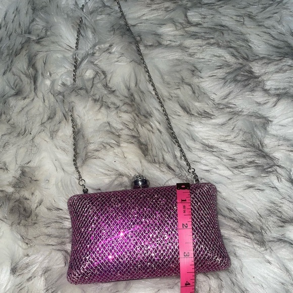 Purple💜Glitter purse clutch bag party bag evening bag - Picture 9 of 11